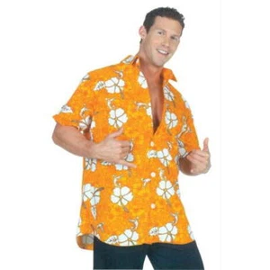 Orange Hawaiian Shirt Adult Halloween Costume - Picture 1 of 1