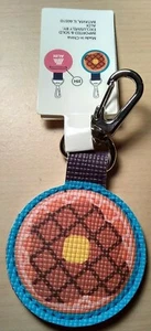 ALDI Quarter Slot Waffle Shaped Key Fob Chain Ring Tag Holder NEW - Picture 1 of 2