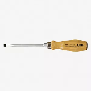 Felo 3.5 x 75mm Wood Handle Slotted Screwdriver - Picture 1 of 1