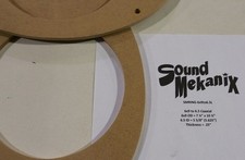 MDF Speaker / Spacer Rings, 6x9" to 6.5" LARGE Adapters 1/4" Thick One Pair
