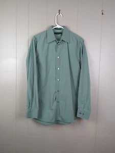 Express Modern Men's Stretch Olive Green Long Sleeve Button Down Sz Med GUC - Picture 1 of 8