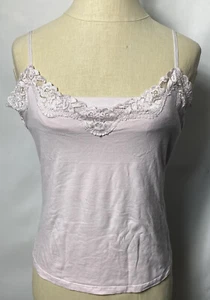Aeropostale Women Lace Tanks with Built-In Bra Pink Size L Stretch - Picture 1 of 3