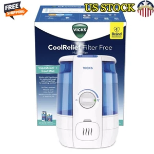 1.2 Gallon Cool Mist Humidifier VapoPads Auto Shut Off Whisper Quiet 400 sq ft - Picture 1 of 11