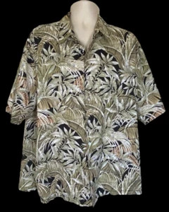 Tori Richard Shirt 100% Cotton Lawn  Floral Hawaiian Tropical Men's 2X USA Made - Picture 1 of 6