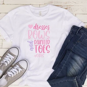 Dresses, Bows, and Painted Toes T Shirt 02952 - Picture 1 of 3