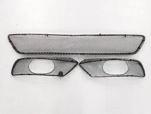 2003-2005 Mercedes W209 CLK500 CLK55 AMG Front Bumper Lower Grills Set of 3 - Picture 1 of 10