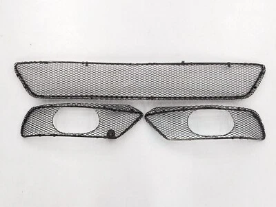 Juego de 3 parrillas inferiores parachoques delantero Mercedes W209 CLK500 CLK55 AMG 2003-2005 Foto 1 de 4