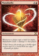 Manabarbs - 10th Edition - LP, English MTG Magic FLAT RATE SHIP