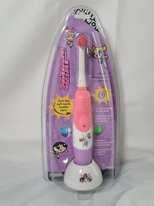 RARO Powerpuff Spazzolino Elettrico Ragazze Rosa e Bianco Cartoon Network PP8ERT - Foto 1 di 19