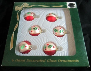 18 Minature Beautifully Hand Decorated Ornaments For Small Christmas Tree - Picture 1 of 4