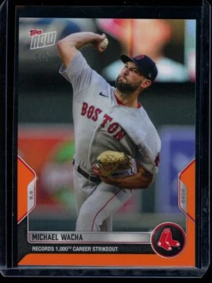 Tarjeta paralela naranja 2022 Topps Now #844 Michael Wacha #d/5 Foto 1 de 2