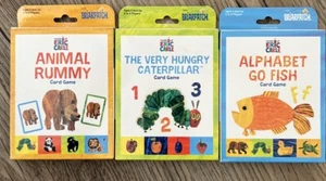 Eric Carle Card Game Assortment Very Hungry Caterpillar, Alphabet Go Fish, Rummy - Picture 1 of 2