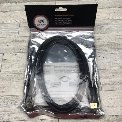 Cable Matters 6 feet Display Port Cable - New - Image 1 of 4