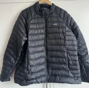 Preloved Patagonia Down Puffer Quilted Jacket | Womens XXL Black - Picture 1 of 3