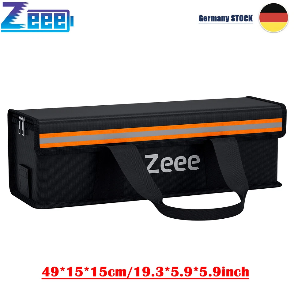Zeee feuerfeste Lipo Akku Tasche Safe Bag Battery Explosionsgeschützte Fireproof