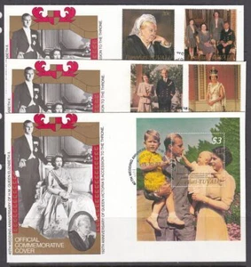 Tuvalu-Funafuiti Scott 66-71 FDC - 40. Hochzeitstag - Bild 1 von 1