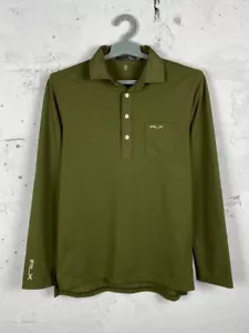 Ralph Lauren RLX Nylon Collar Military Polo Longsleeve Size S - Picture 1 of 10