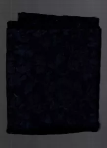 1 yard fabric burnout velvet navy nylon spandex 54" wide - Picture 1 of 5