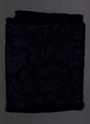 1 yard fabric burnout velvet navy nylon spandex 54" wide - Image 1 of 4