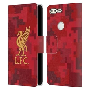 LIVERPOOL FC LFC DIGITAL CAMOUFLAGE PU LEATHER BOOK CASE FOR GOOGLE PHONES - Picture 1 of 12