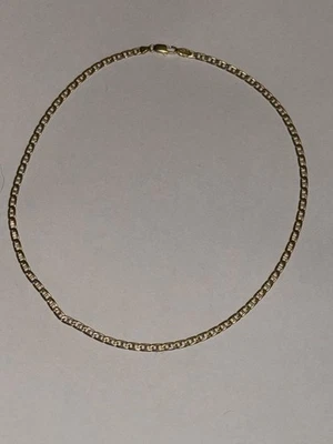 Cadena marinera italiana de oro amarillo de 18 quilates y 18 quilates Foto 1 de 4