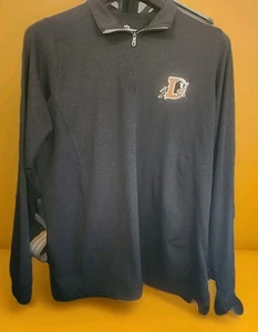 Durham Bulls Minor League Baseball Embroidered Polo 1/4 Zip Large New A125 MLB - Picture 1 of 4