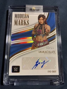 2023 Immaculate WWE Modern Marks Iyo Sky Auto /10 - Picture 1 of 2