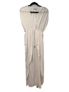 Maxi Vestido Elan Para Mujer XS Blanco Cubrir Vacaciones Playa Viaje Novia Indie Boho - Imagen 1 de 6