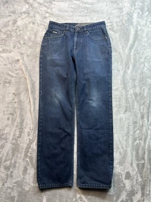 Volcom Mens Sz 29x31 Blue Jeans BlackBart Relaxed Straight Y2K Dark Skate Street - Image 1 of 4