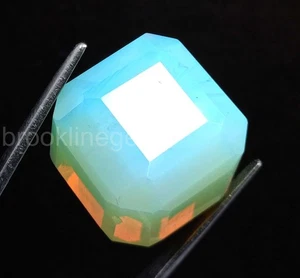 Cubo de ópalo bicolor natural de 100,95 quilates piedra preciosa suelta certificada australiana 5ARQ - Imagen 1 de 9