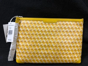 Neu mit Etikett Anya Hindmarch kleine Beuteltasche Pochette Kreuzkümmel Einzelhandel 450 $ - Bild 1 von 9