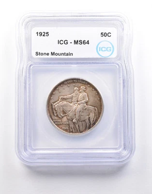 1925 Stone Mountain Commemorative Half Dollar MS64 ICG *5234 - Image 1 of 3