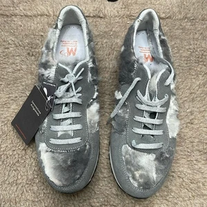La Montelliana M65 Rabbit Fur Sneakers Gray Size 42 New Retails $660 - Picture 1 of 9