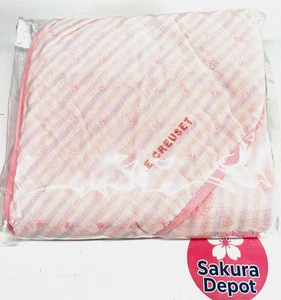 Le Creuset Imabari Towel Baby Hooded Bath Towel  Blanket Swaddle Pink  Japan New - Picture 1 of 7
