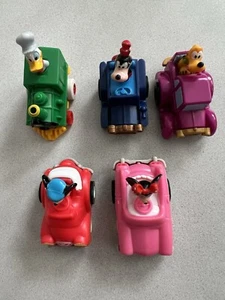 Vintage 1988 McDonald's Disney 2” Mickey & Minnie Mouse Pull Back Car Lot Of 5 - Picture 1 of 7
