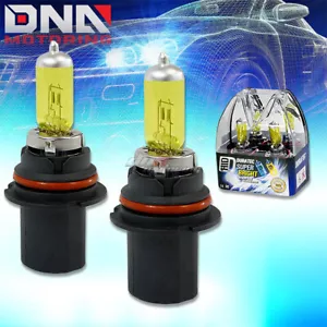 Pair 9007 65W/55W 4300K Xenon Yellow Halogen Hi/ Low Beam Headlight Light Bulbs - Picture 1 of 1
