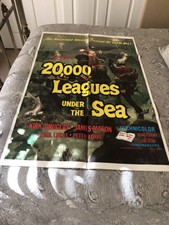 Disney, 20,000 Leagues Under The Sea, Nautilus, movie poster,  1971 Release Post