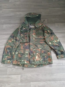 Brandit Performance Outdoor Jacket Tactical Hooded Water-repellent Flecktarn - Picture 1 of 5