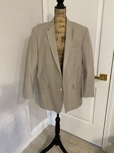 Croft & Barrow Men’s Brown Beige Sport Coat Blazer 48R - Picture 1 of 8