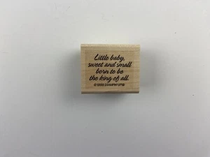 Little Baby Sweet and Small Born to be the King of All Rubber Stamp Stampin' Up - Picture 1 of 4