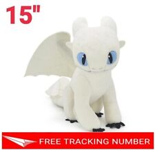 15" LIGHT FURY How to Train Your Dragon 3 DreamWorks World Movie Doll Plush Toys