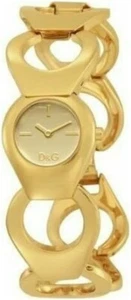 D&G Dolce & Gabbana FLAT HEAD Ladies watch DW0171 Gold Color NEW - Picture 1 of 1
