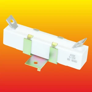 0.1 Ohm 40W LOTTO DI 2 RESISTENZE DI POTENZA IN CEMENTO CEMENTO IWAKI-GIAPPONE FILO CERAMICO NUOVO - Foto 1 di 6