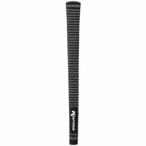 Karma Velour Black White Standard Size .600 Ribbed Golf Club Reminder Grips NEW! - Picture 1 of 3