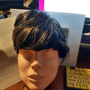NEU! 10x8 Damen Luxus Haare lockig Cosplay Kostüm Perücke schwarz - Bild 1 von 6