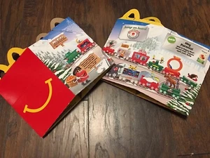 McDonald's Holiday Express 2017 cartón Happy Meal paquete de dos cajas - Imagen 1 de 6