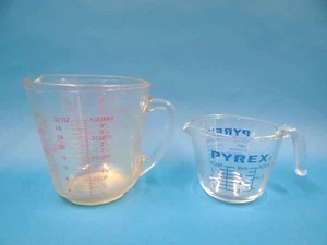 Large Anchor Hocking 499 Microwave Safe Fire-King Measuring Cups Pyrex No. 11 - Picture 1 of 12
