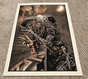 Pan’s Labyrinth “I Am The Mountain” Metallic Screen Print Variant By N.E. AP/25 - Picture 1 of 8