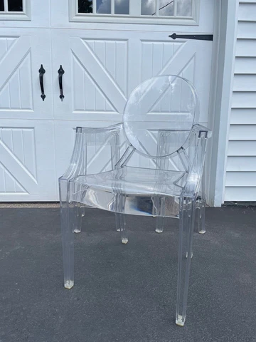 Set of 3 Kartell by Philippe Starck Acrylic Ghost Chairs Cover