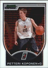 2007-08 Bowman Chrome Trail Blazers Basketball Card #150 Petteri Koponen Rookie 